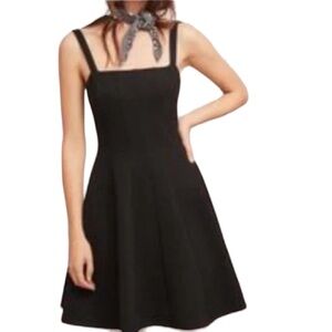 Anthropologie Bailey44 Black Knit "Antonella" Fit and Flare Dress SP